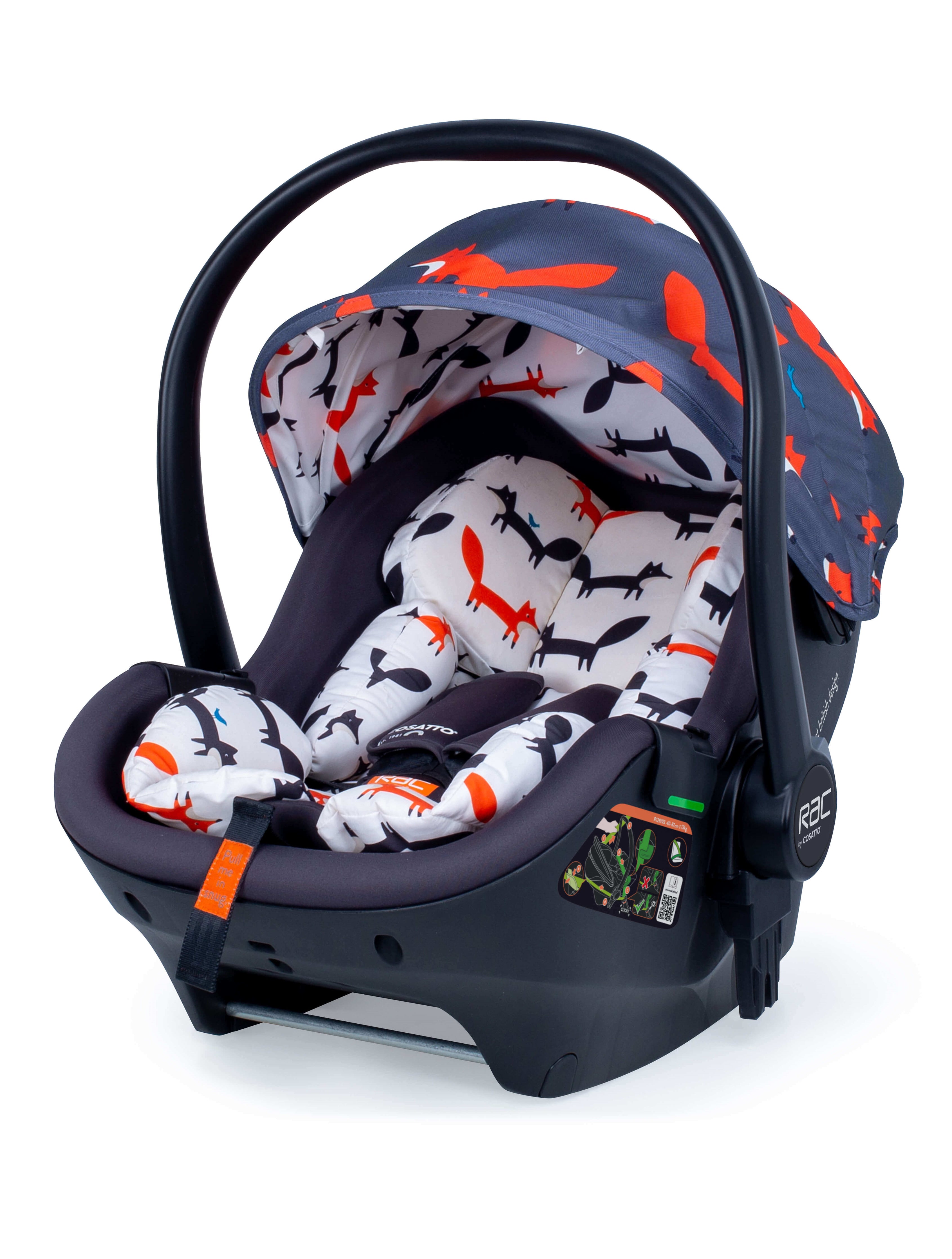 Port  i-size 0+ Car seat Charcoal Mister Fox