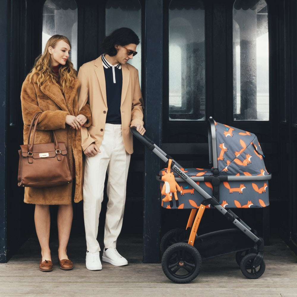 Wow 2 Pram and Pushchair Charcoal Mister Fox - Pram and Pushchair - Cosatto Store