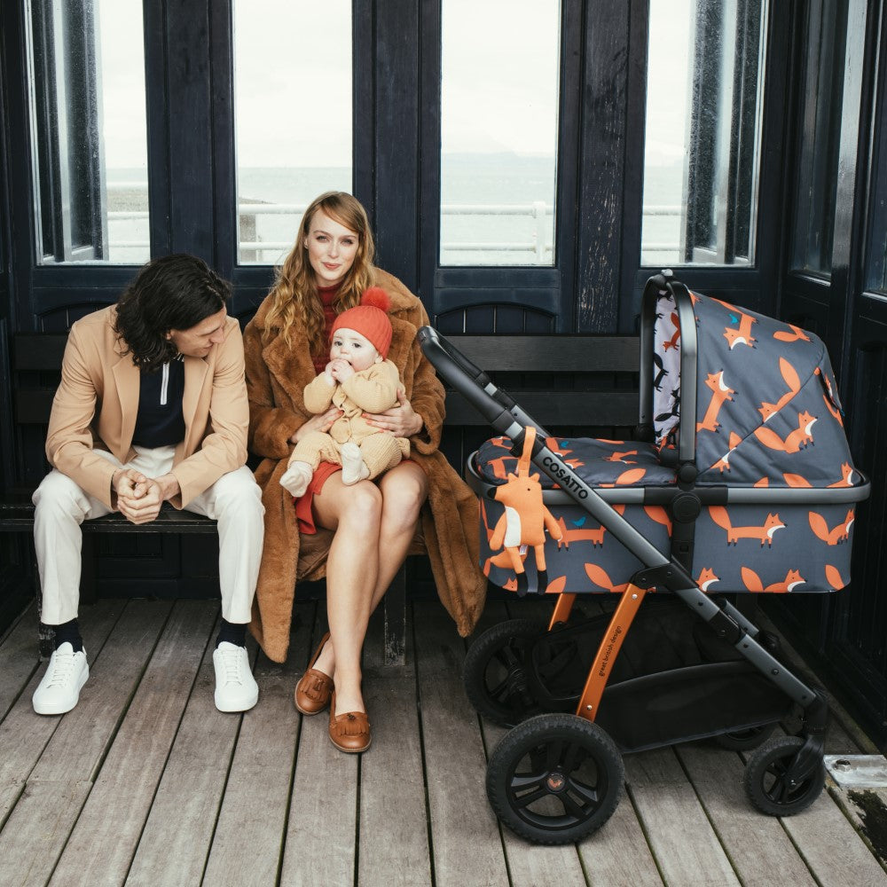 Wow 2 Pram and Pushchair Charcoal Mister Fox