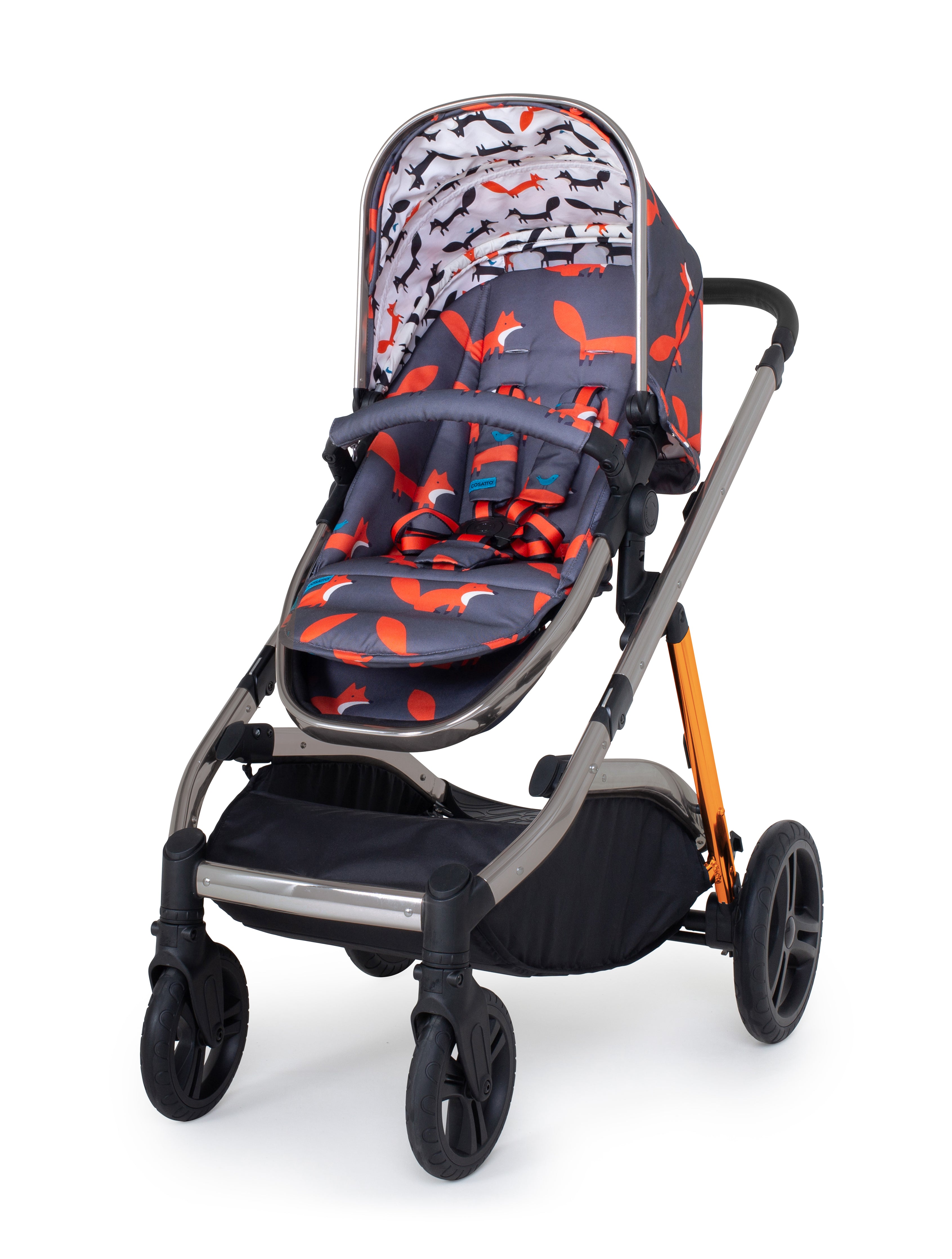 Wow XL Pram & Pushchair Charcoal Mister Fox