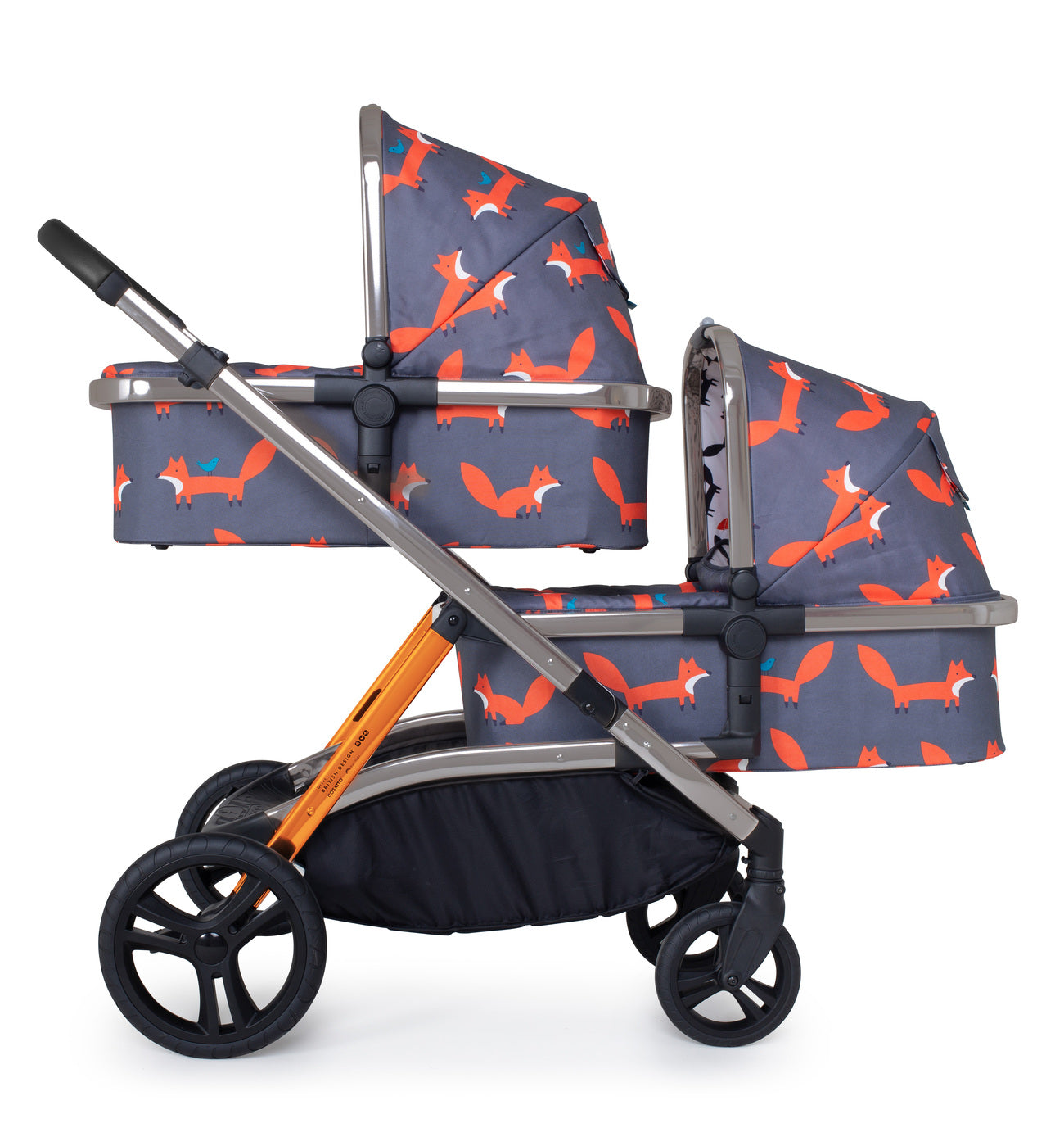 Wow XL Car Seat Bundle Charcoal Mister Fox