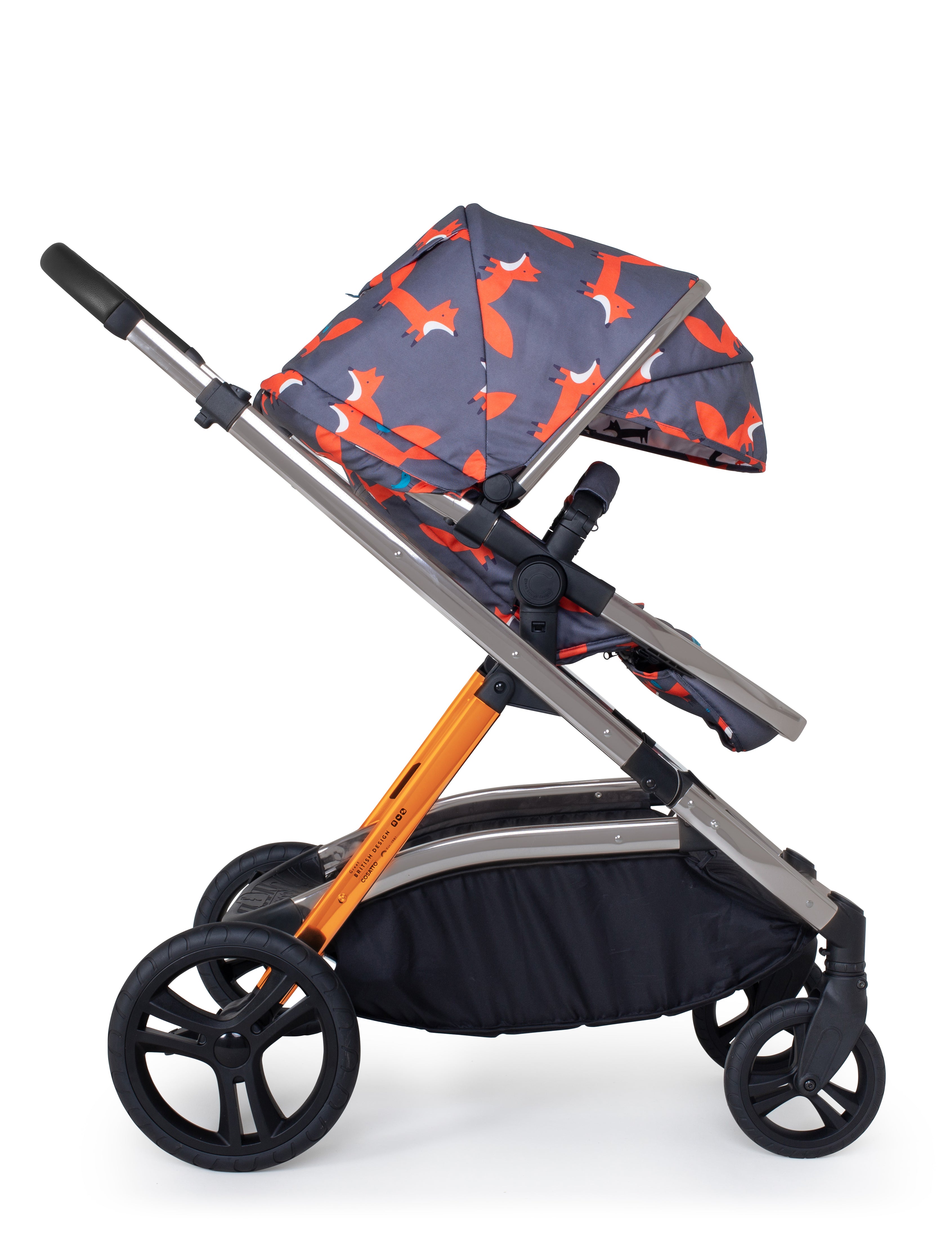 Wow XL Pram & Pushchair Charcoal Mister Fox