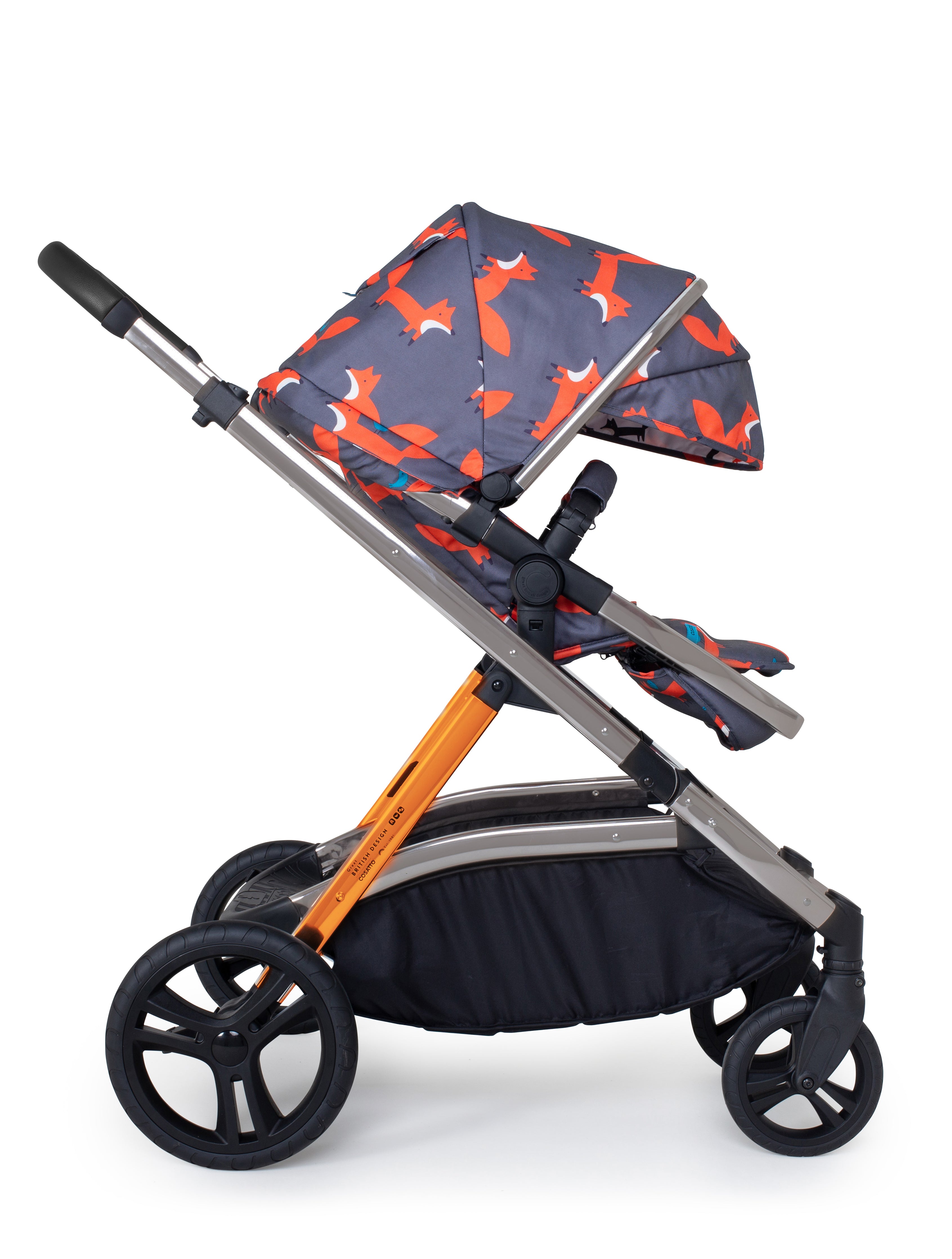 Wow XL Pram & Pushchair Charcoal Mister Fox