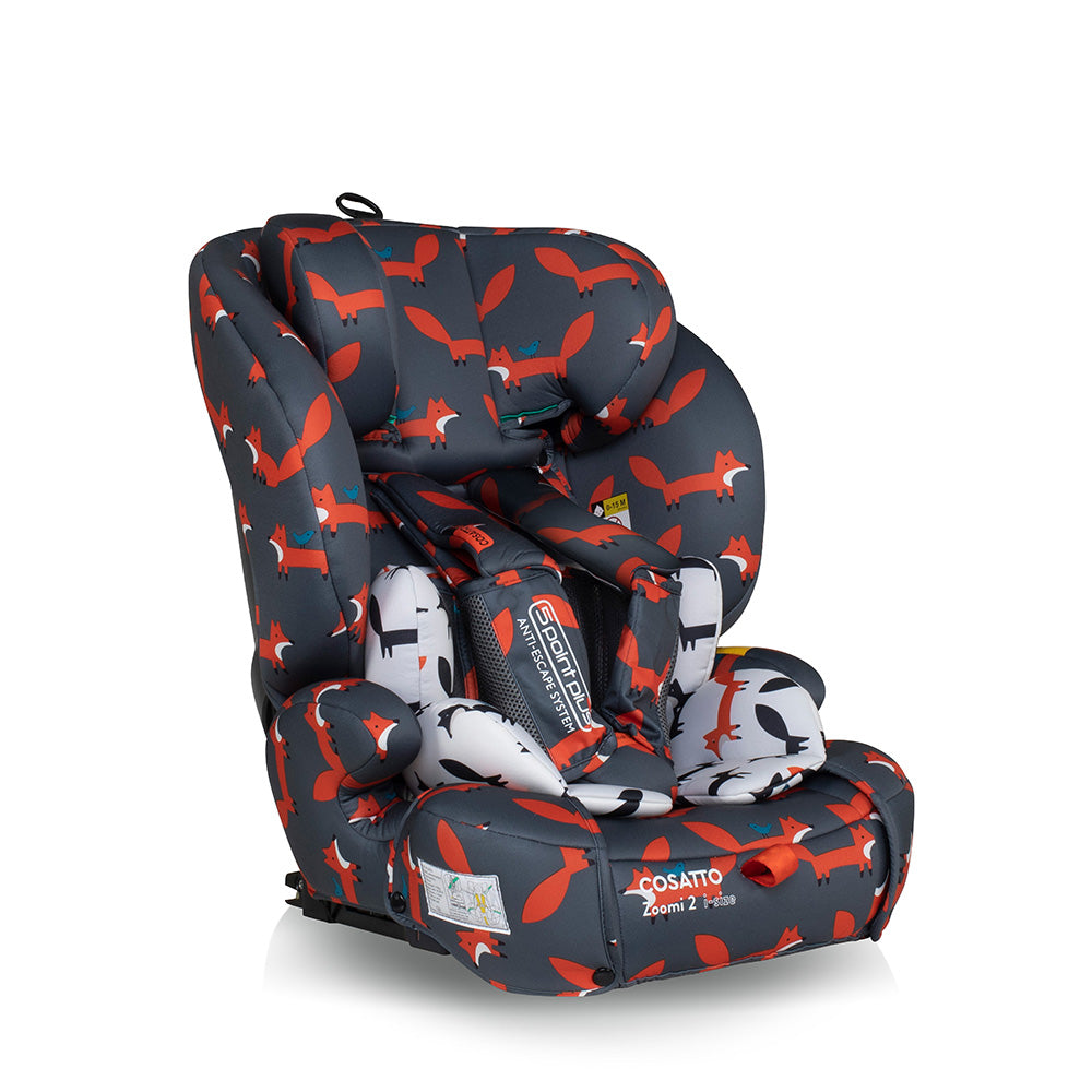 Zoomi 2 i-Size Car Seat Charcoal Mister Fox