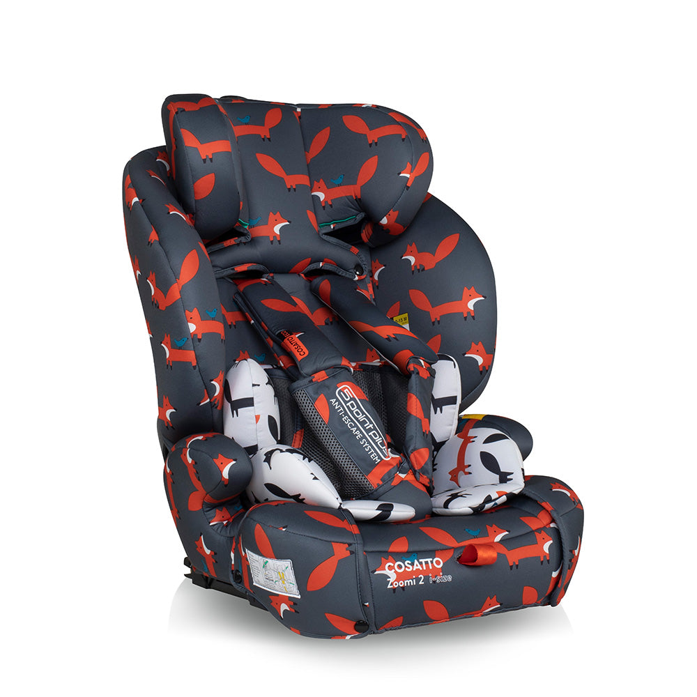 Zoomi 2 i-Size Car Seat Charcoal Mister Fox