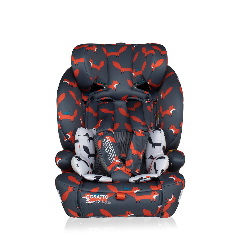 Zoomi 2 i-Size Car Seat Charcoal Mister Fox