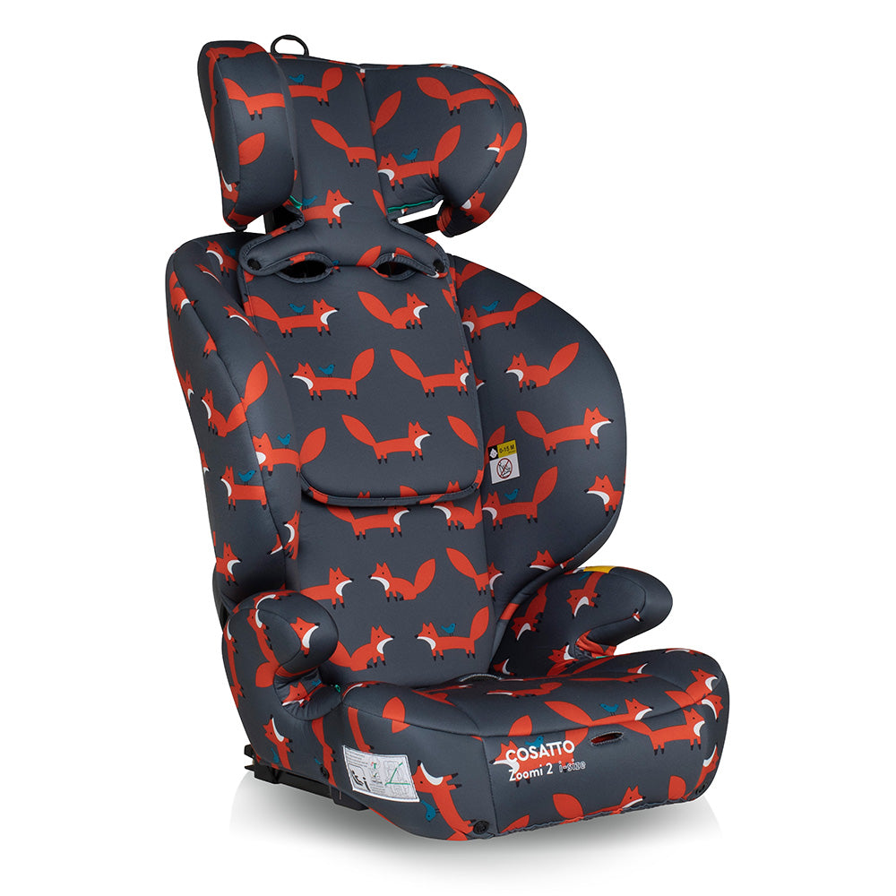 Zoomi 2 i-Size Car Seat Charcoal Mister Fox