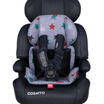 Zoomi Group 123 Grey Mega Stars (5 Point Plus) - Carseat - Cosatto Store
