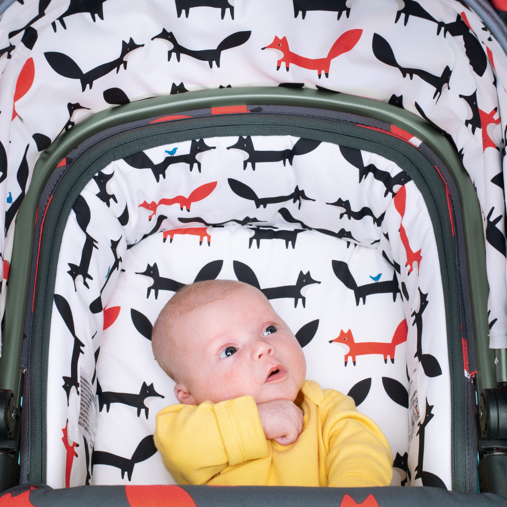 Wow XL Carrycot Charcoal Mister Fox