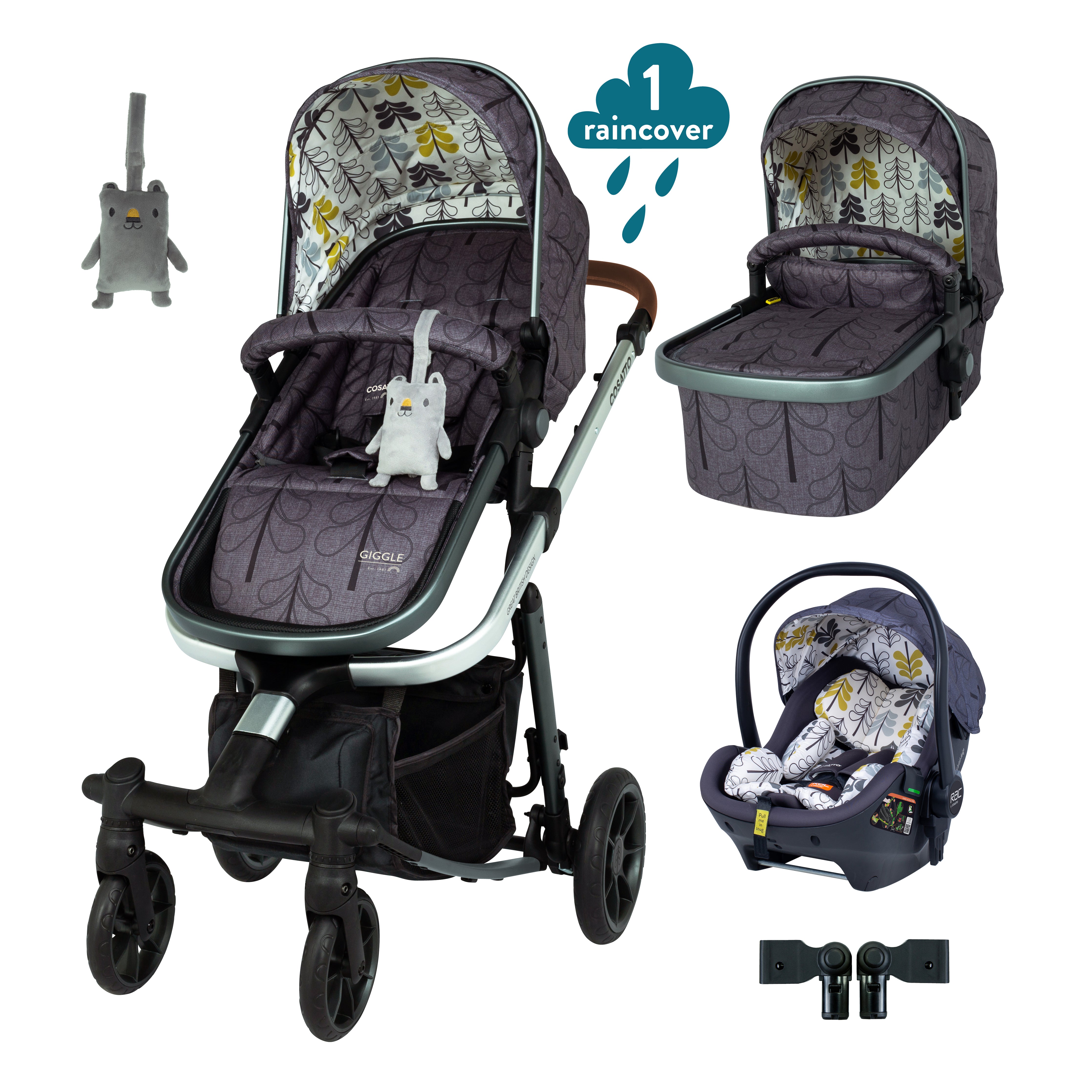 Giggle Quad Car Seat Bundle Fika Forest Cosatto Store