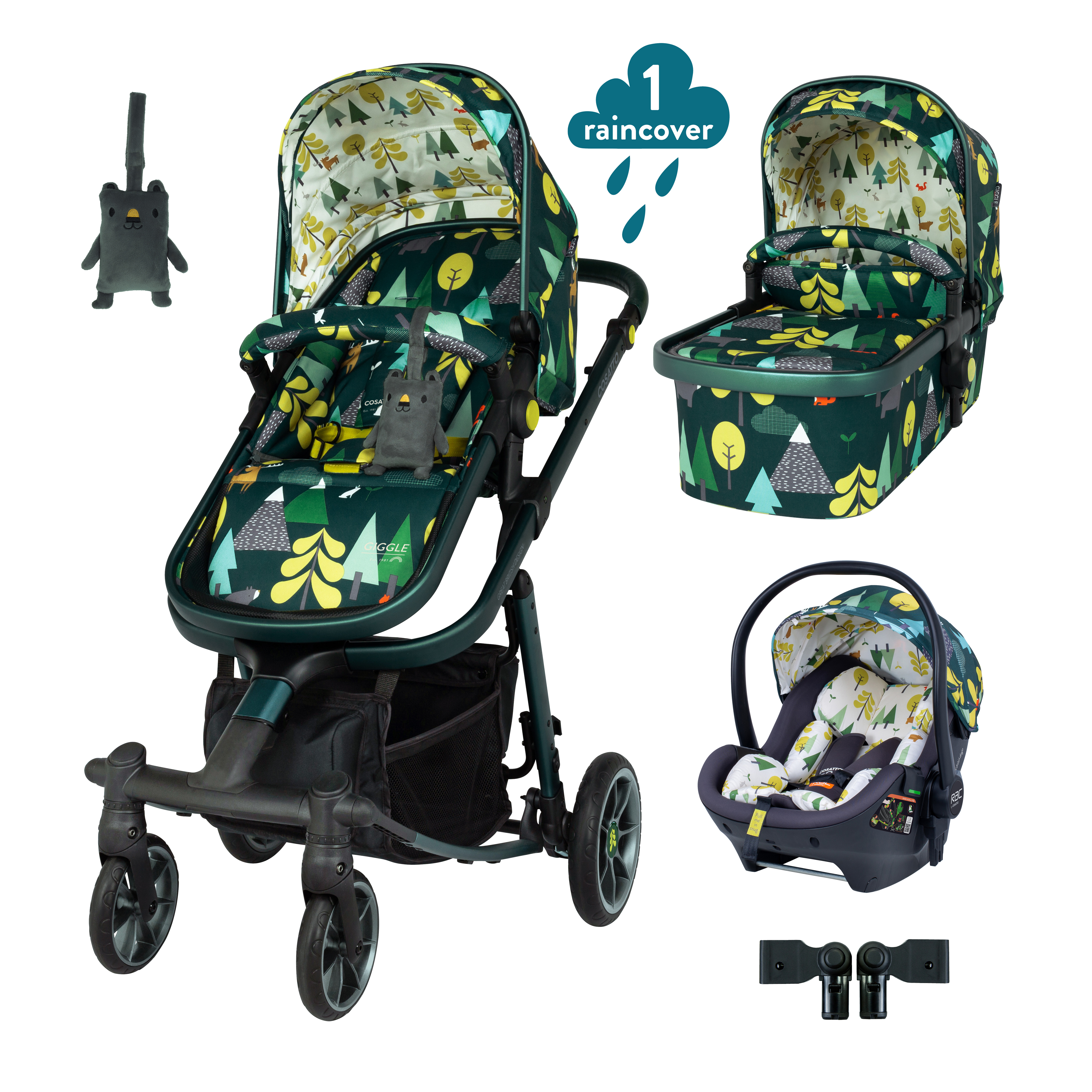 Giggle Quad Car Seat Bundle Into Wild