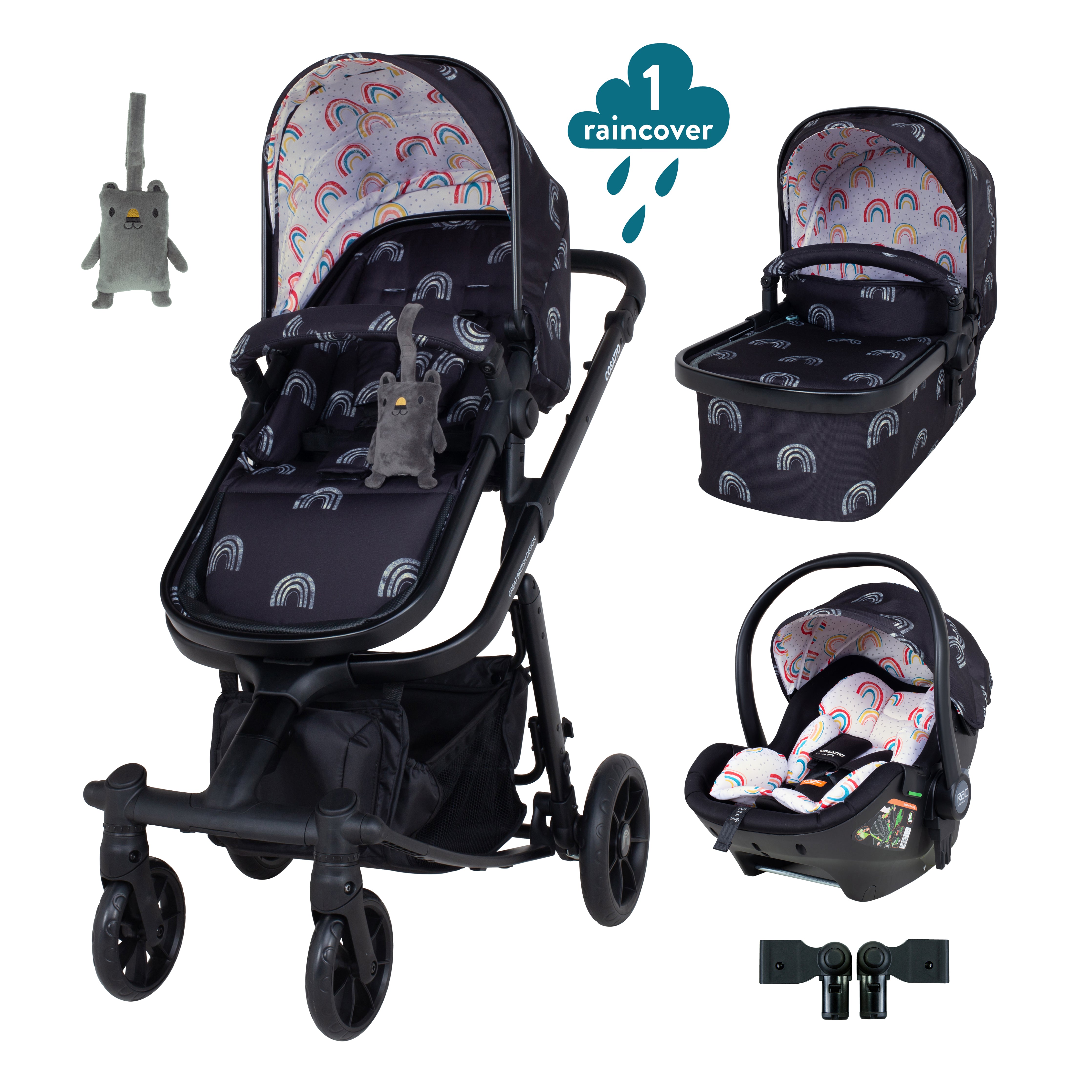 Cosatto 4 wheel travel system sales