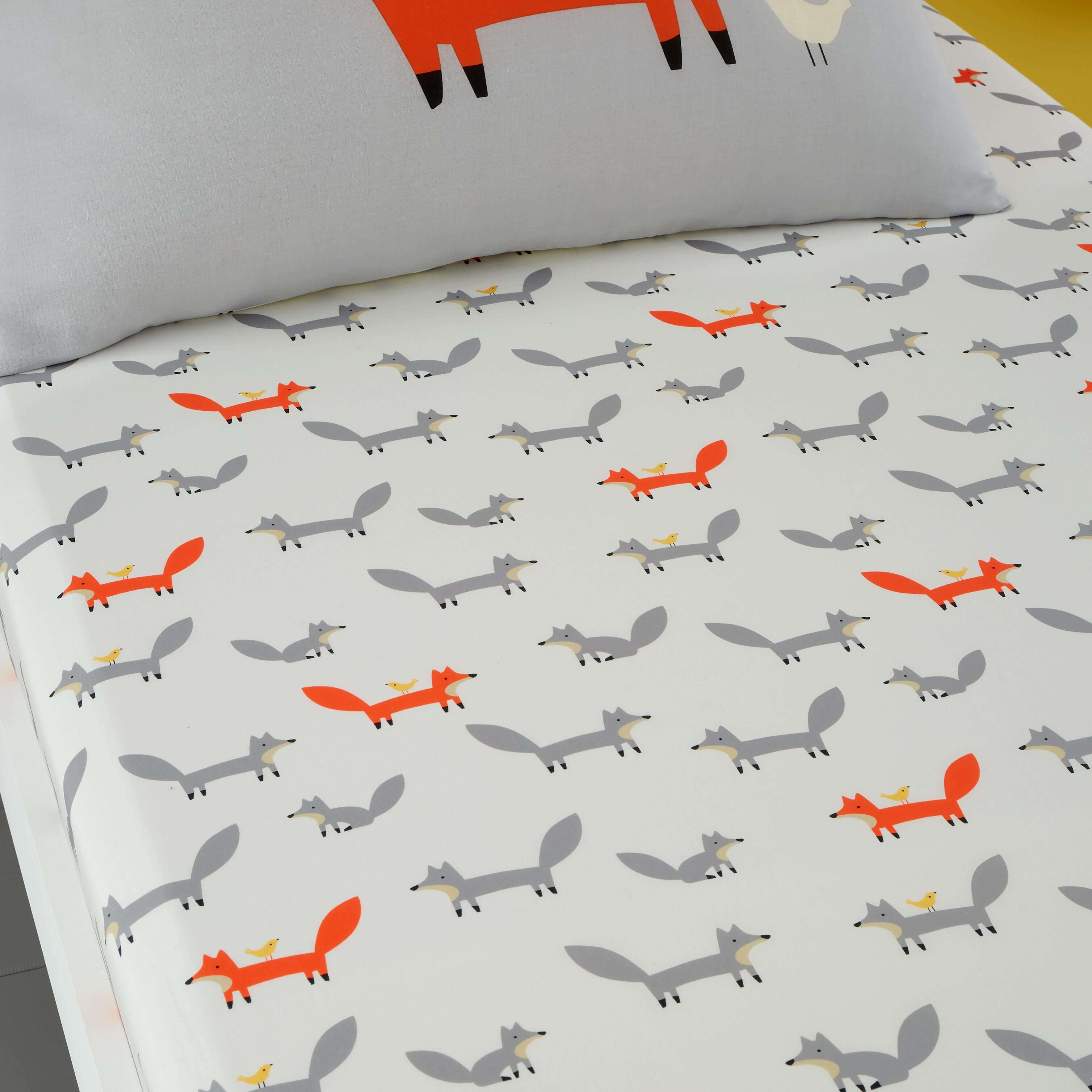 Fitted Bed Sheets Single Mister Fox