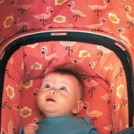 Giggle Trail 3 in 1 i-Size Everything Bundle Pretty Flamingo