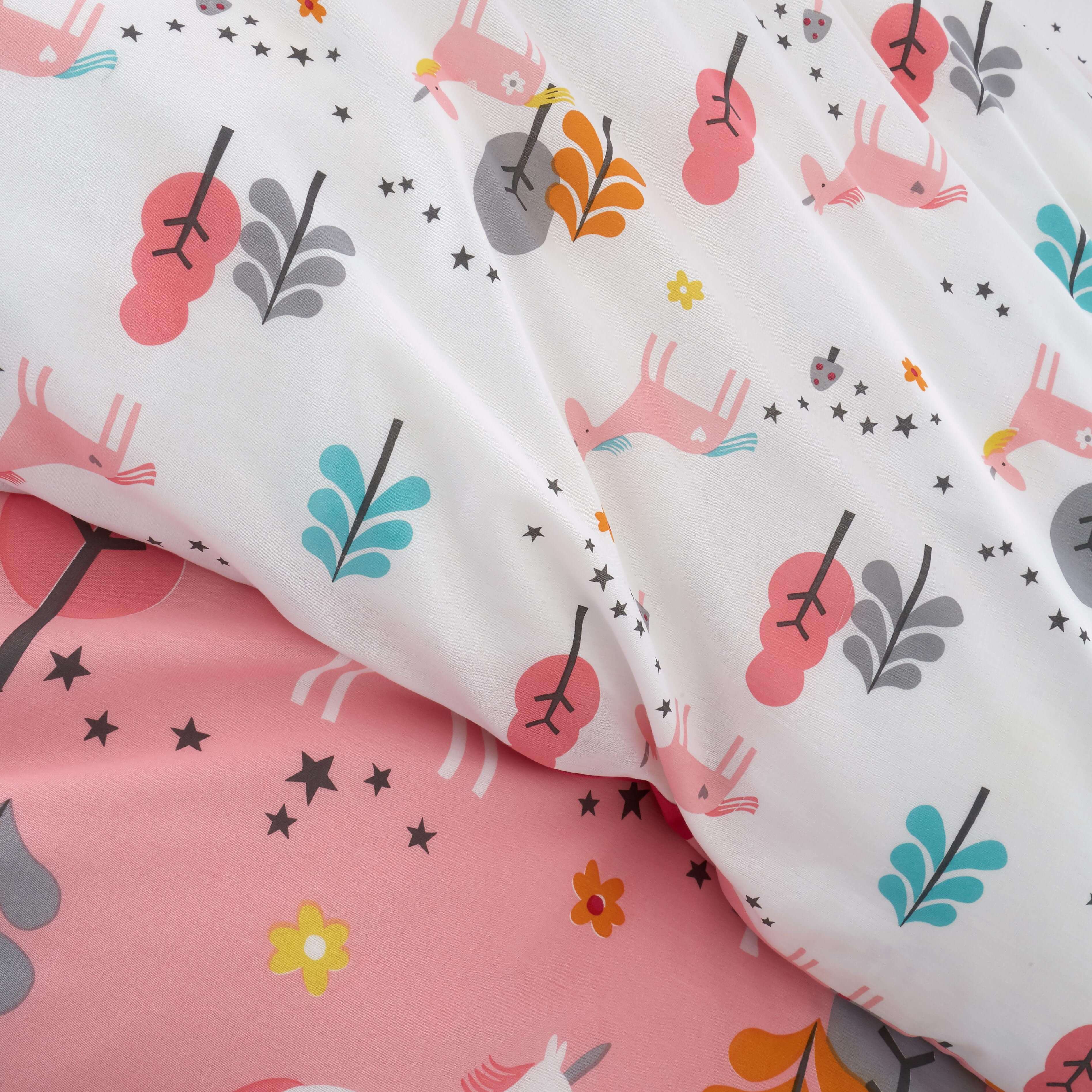 Duvet Cover Set for Cotbed Unicornland