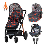 Wow 2 Pram and Pushchair Charcoal Mister Fox Cosatto Store