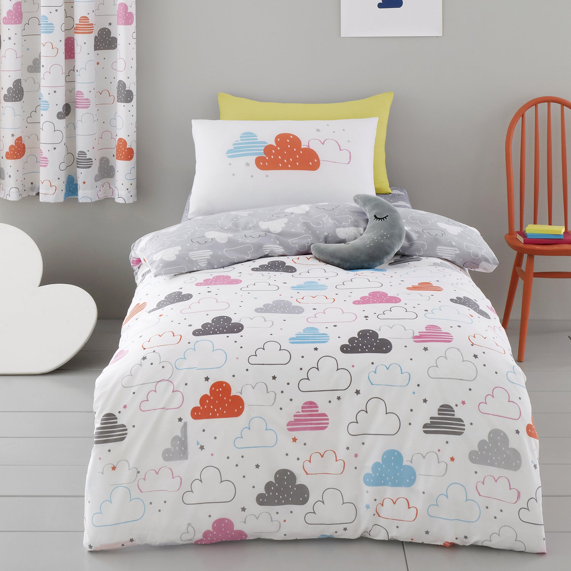 Duvet Cover Set Cotbed Fairy Clouds